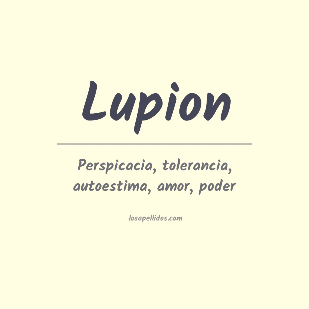 Apellido Lupion