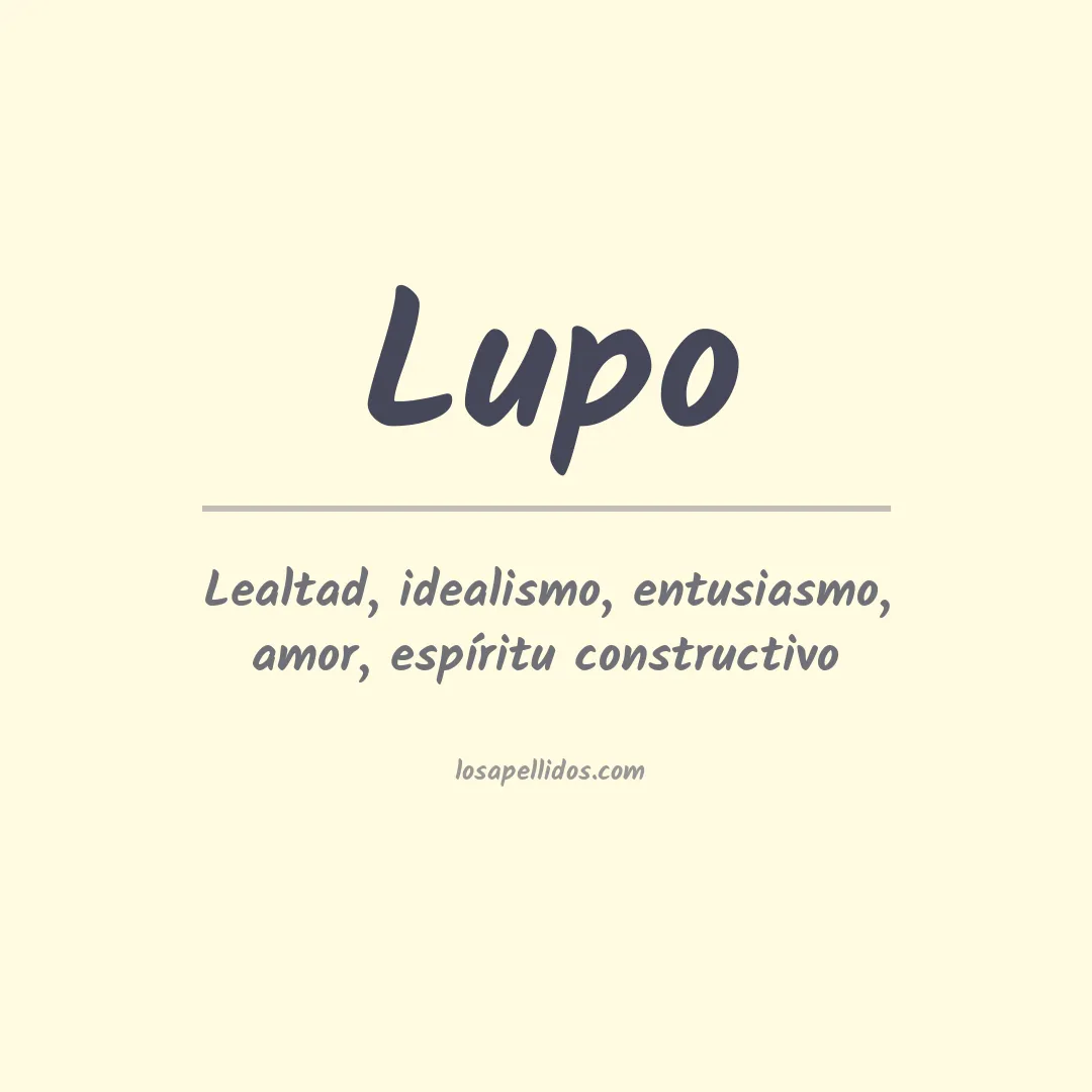 Apellido Lupo