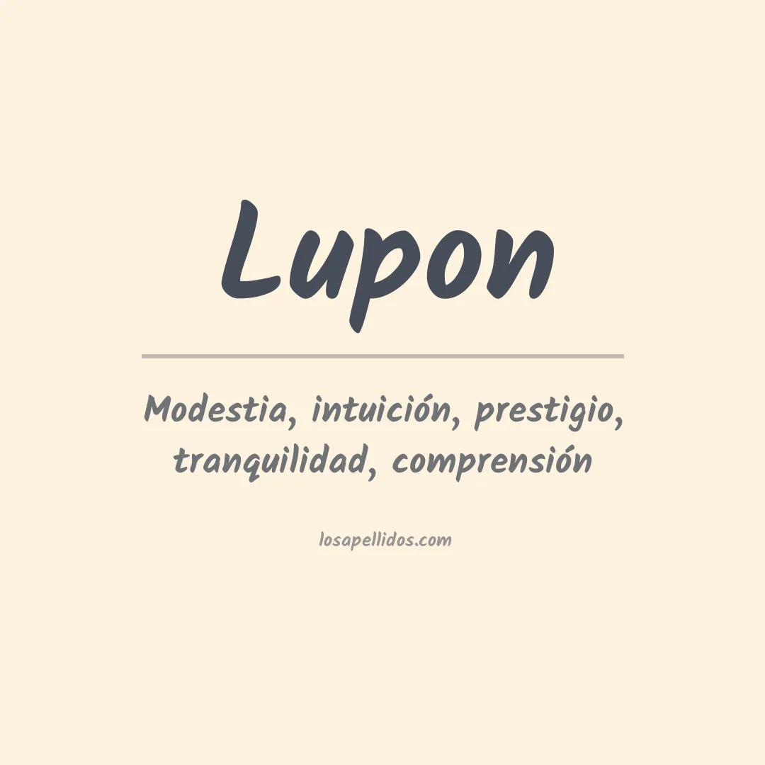 Apellido Lupon
