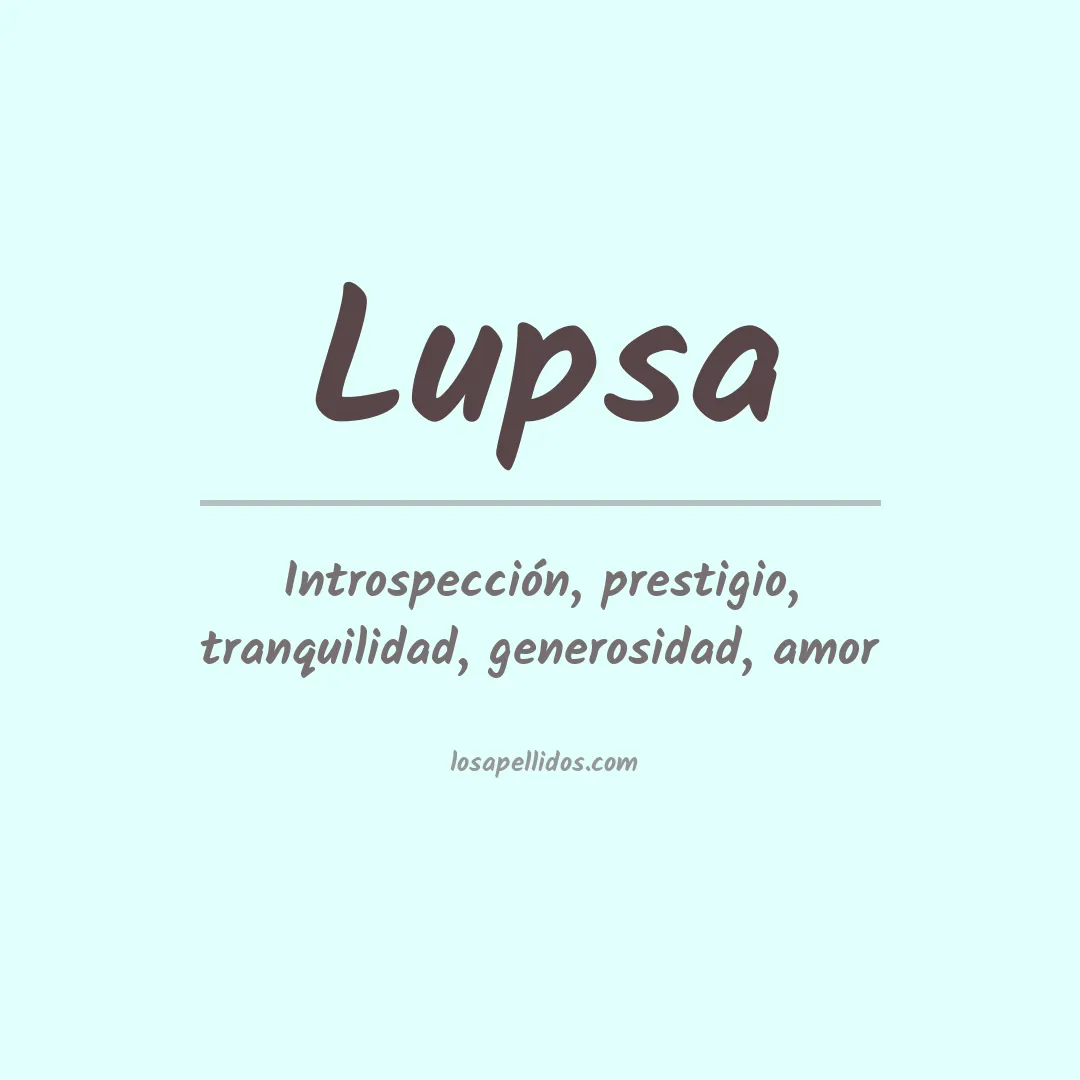 Apellido Lupsa