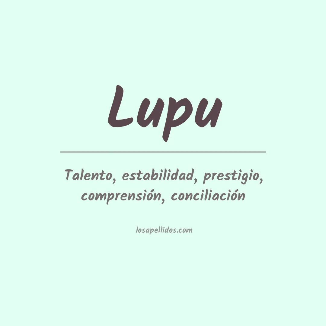 Apellido Lupu