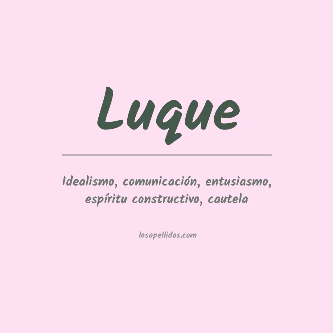 Apellido Luque