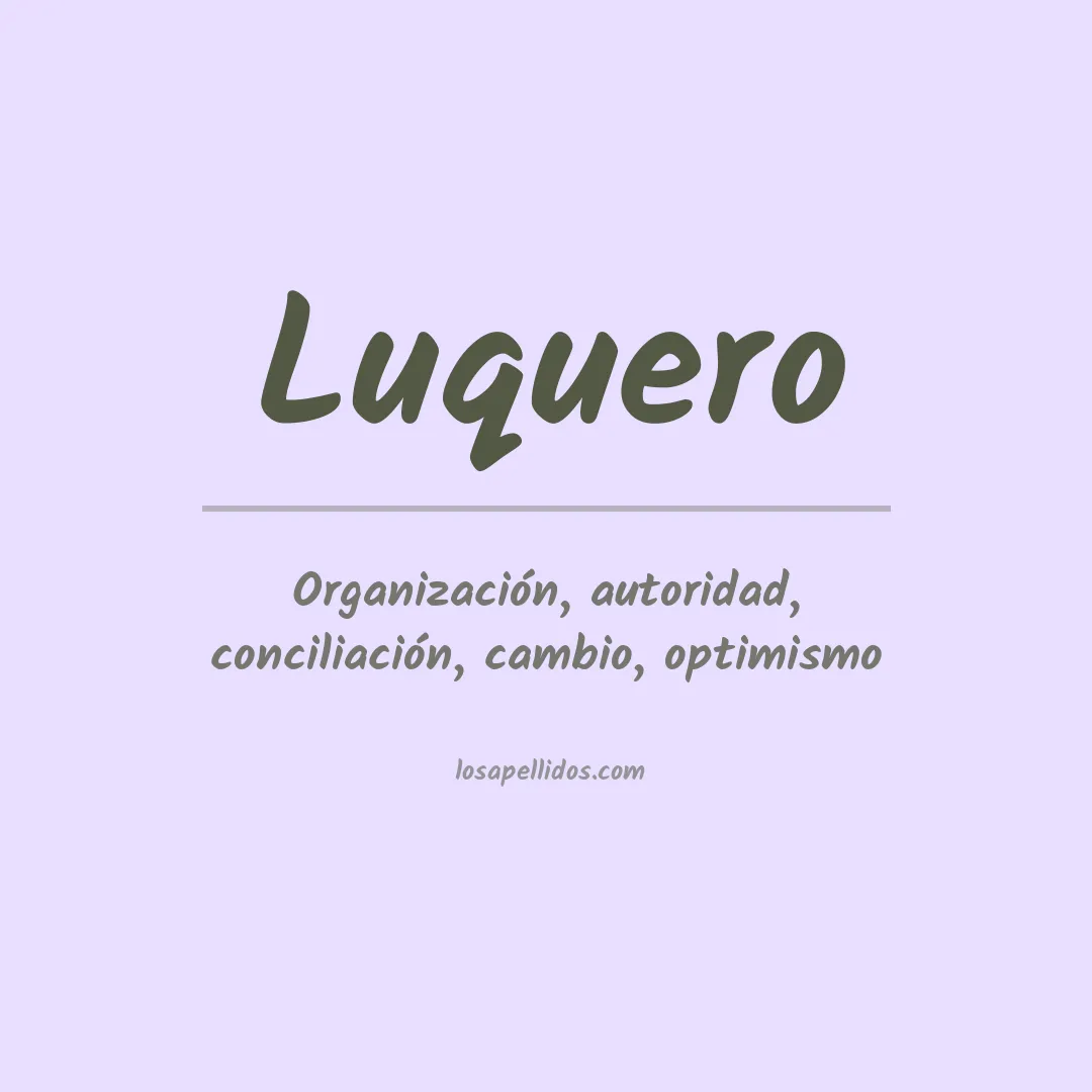 Apellido Luquero