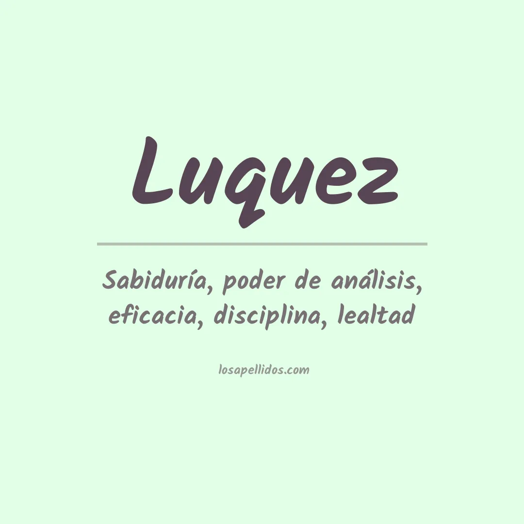 Apellido Luquez
