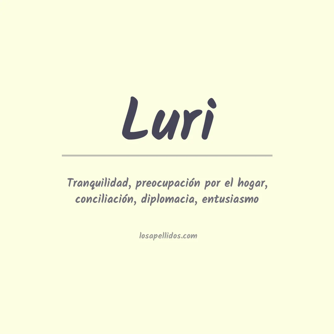 Apellido Luri