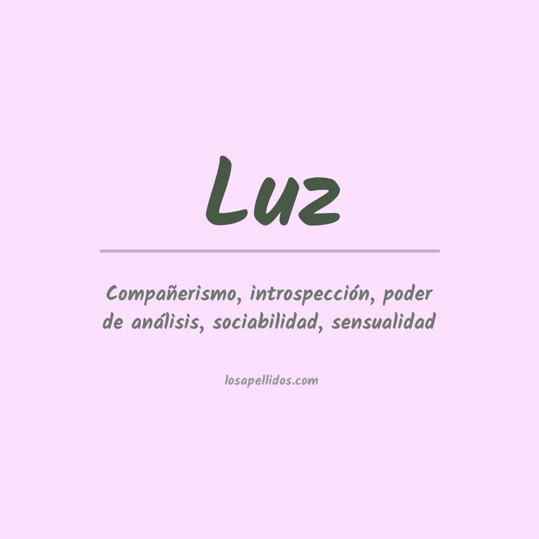 Apellido Luz