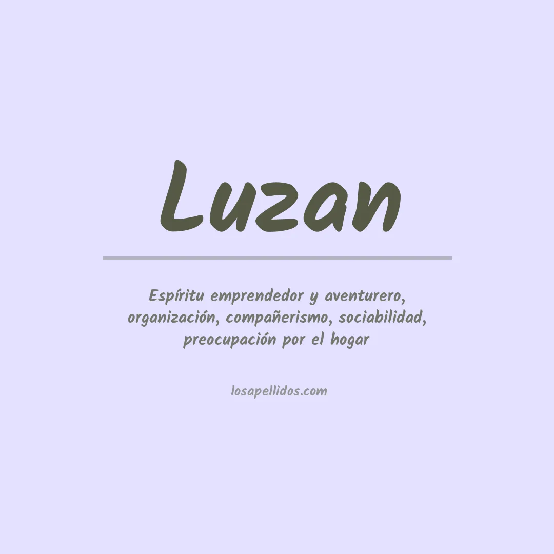 Apellido Luzan