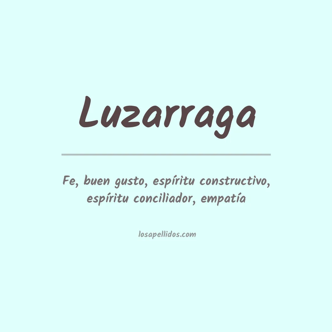 Apellido Luzarraga
