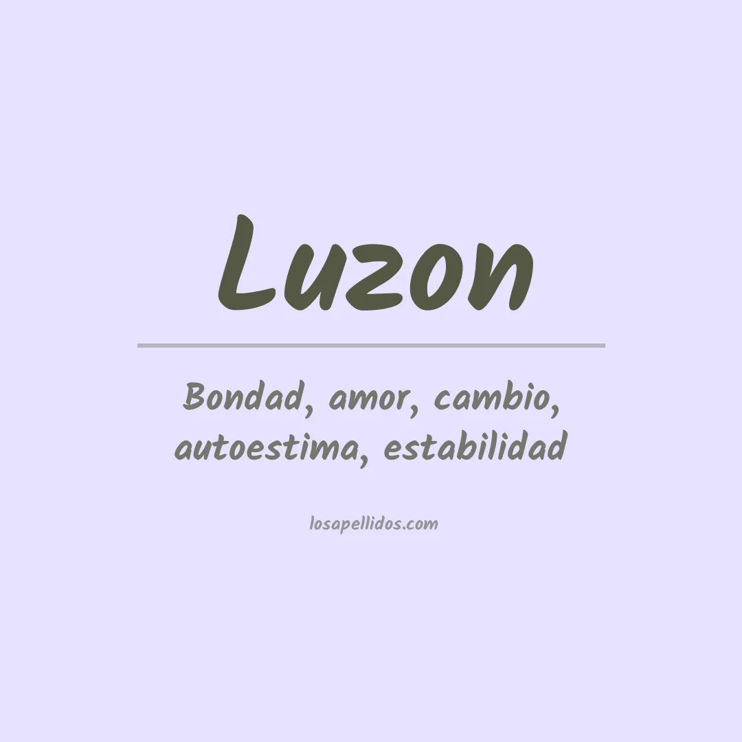 Apellido Luzon