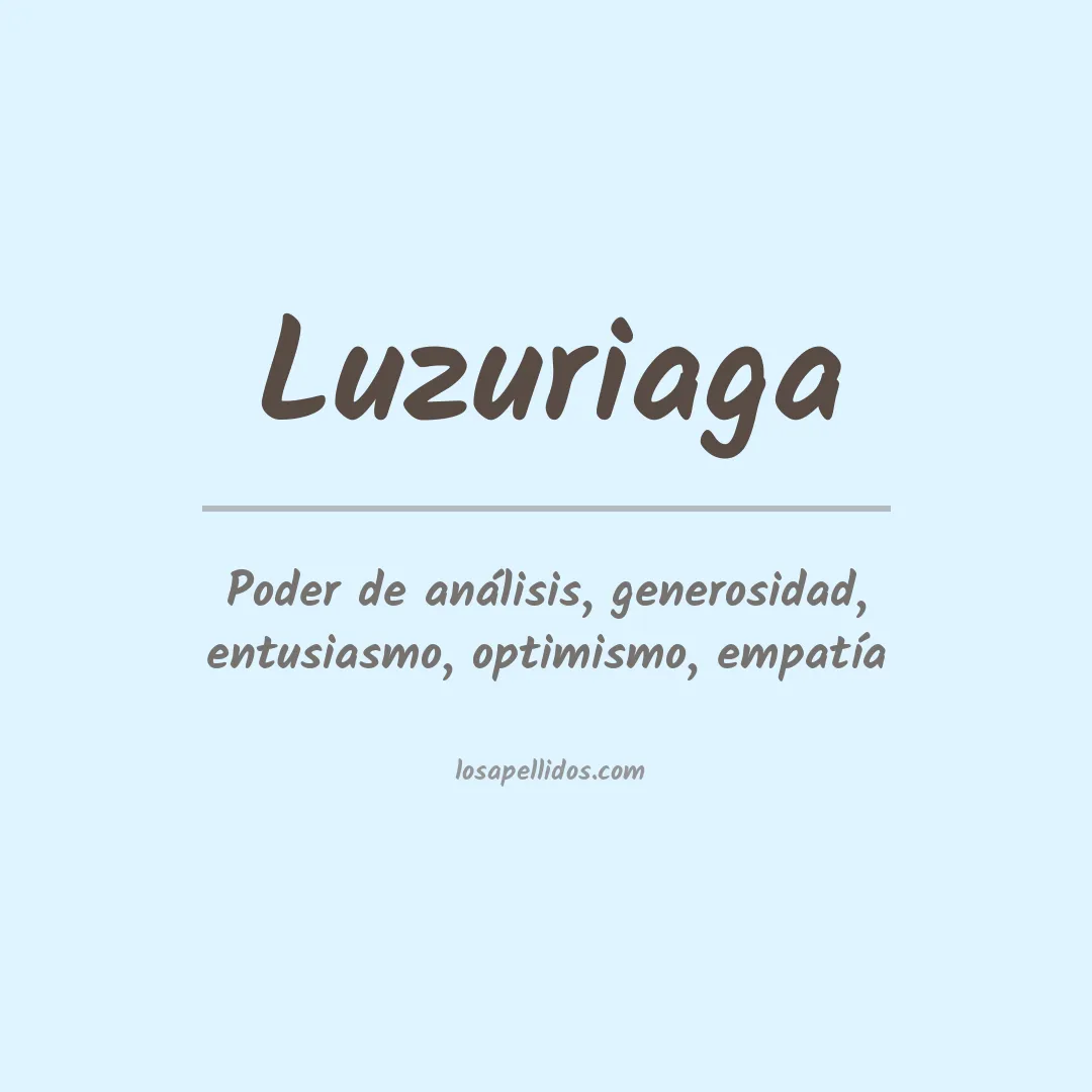 Apellido Luzuriaga