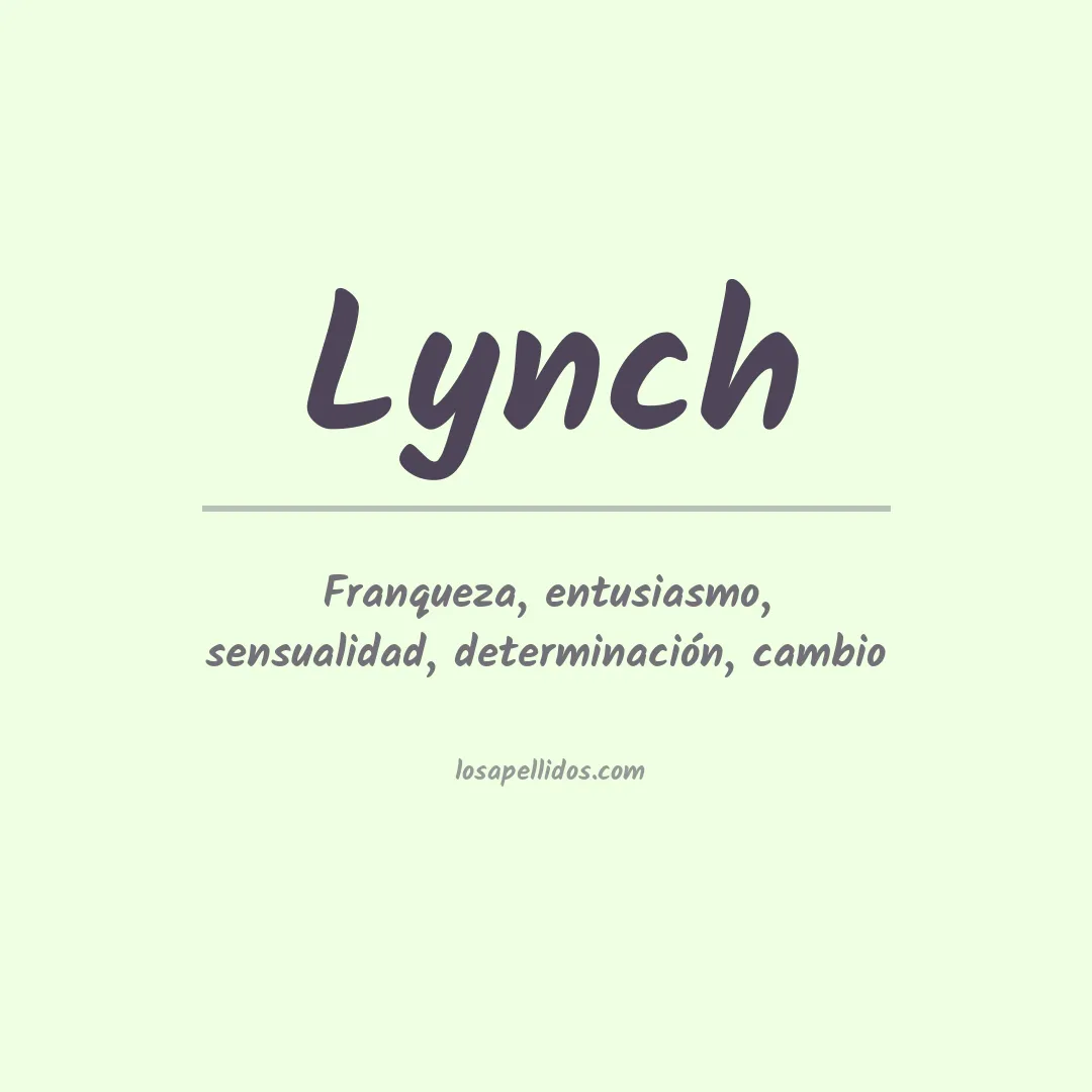 Apellido Lynch