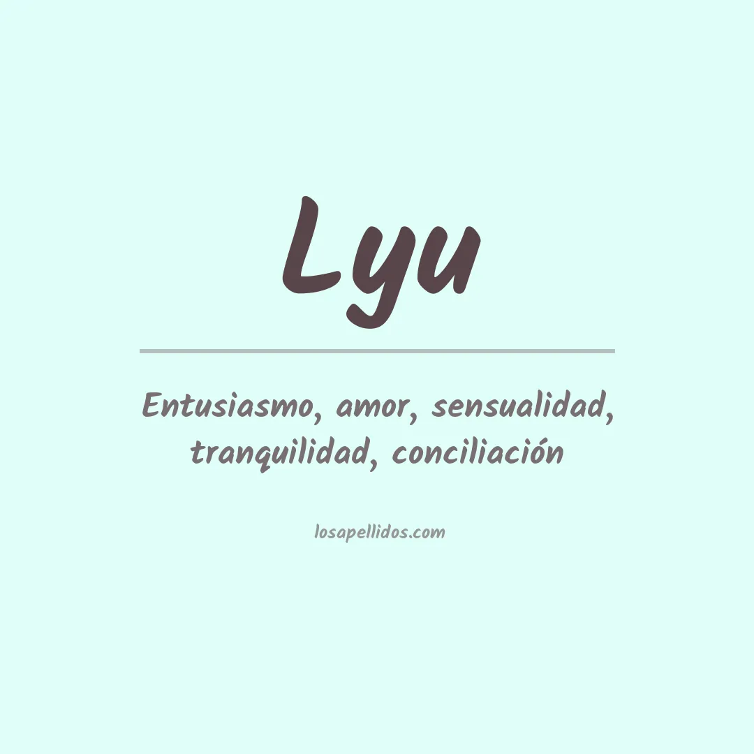 Apellido Lyu