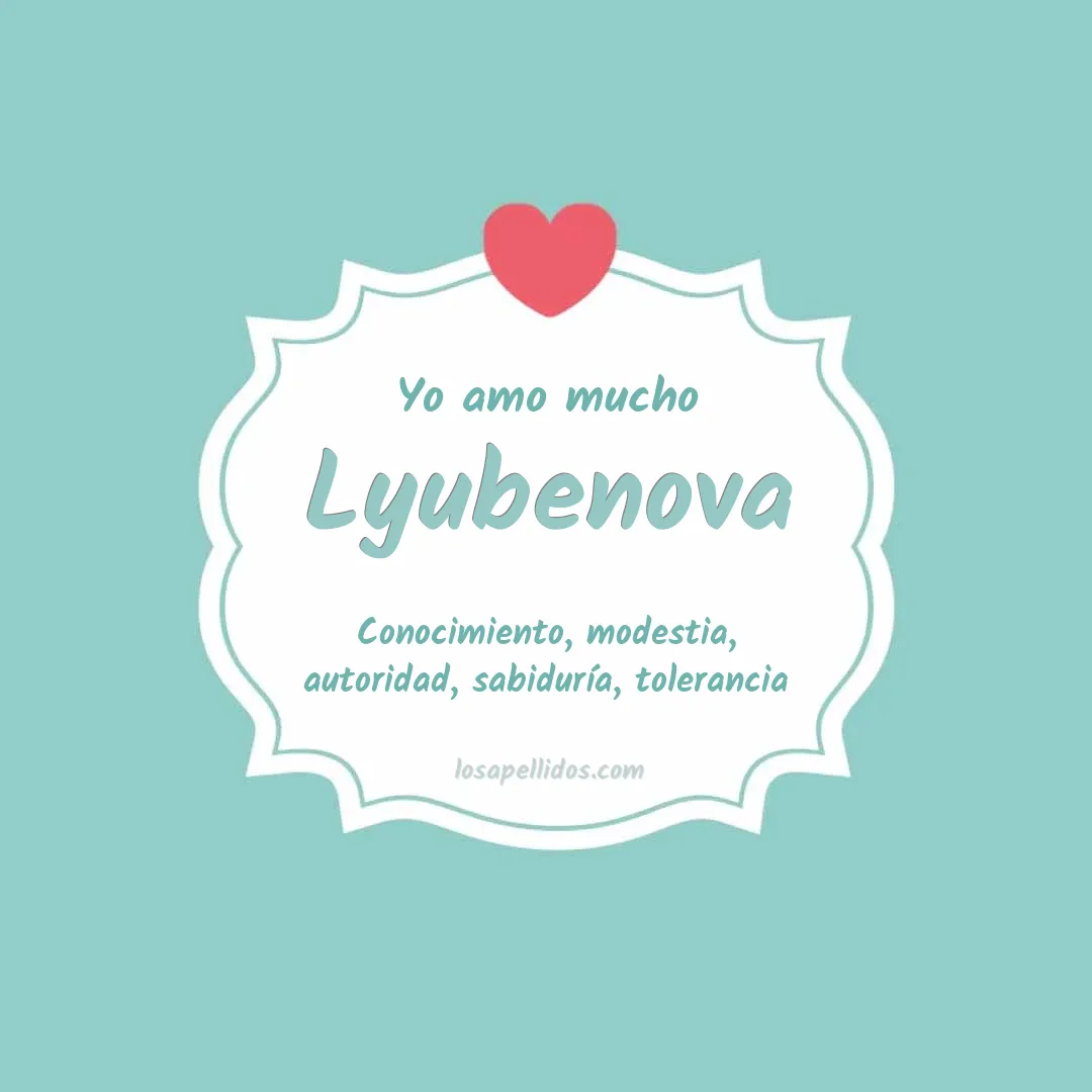Yo amo mucho Lyubenova