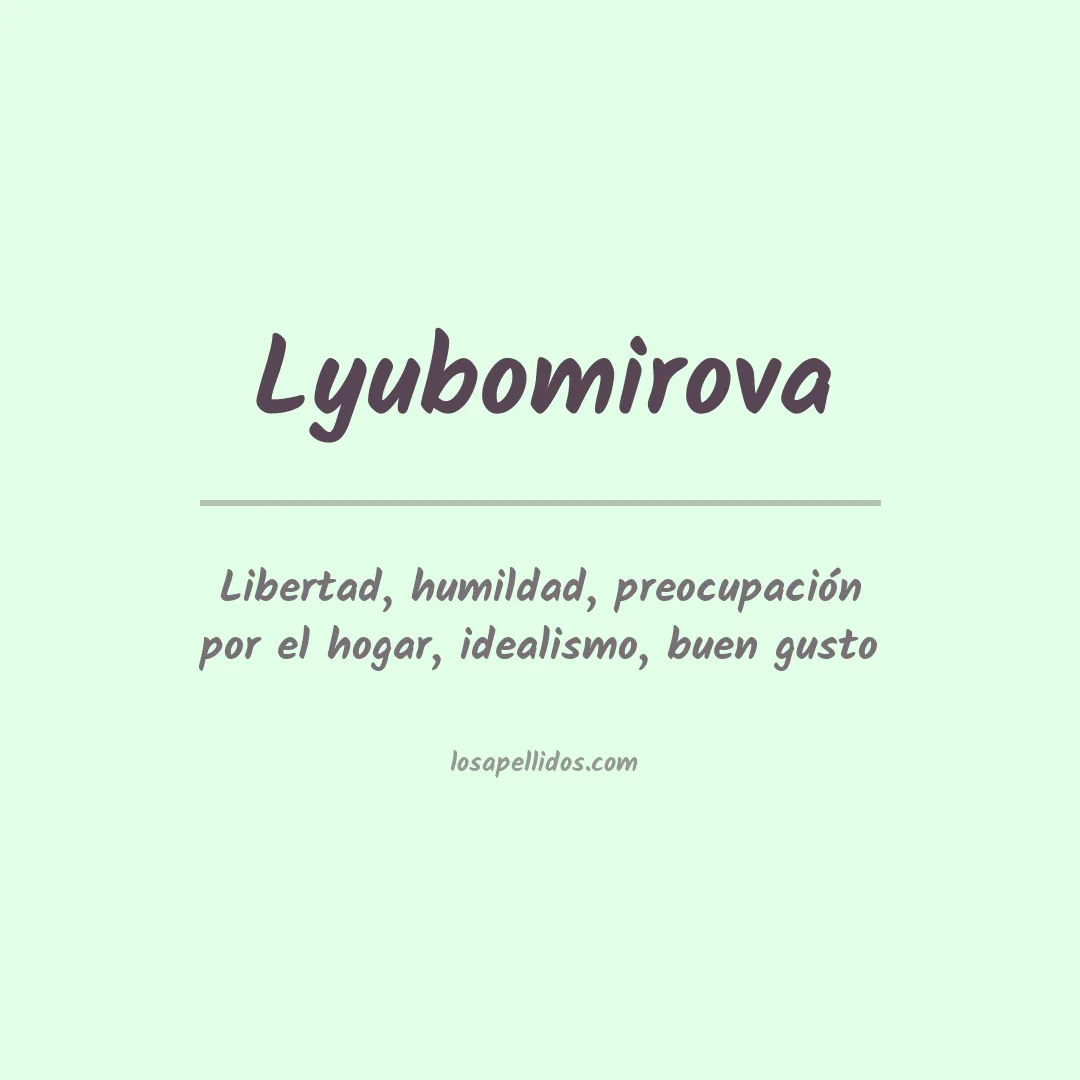 Apellido Lyubomirova