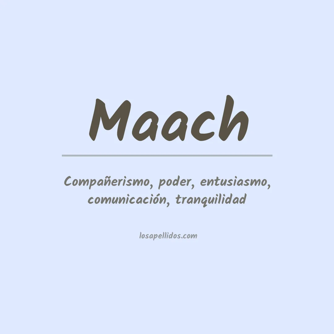 Apellido Maach