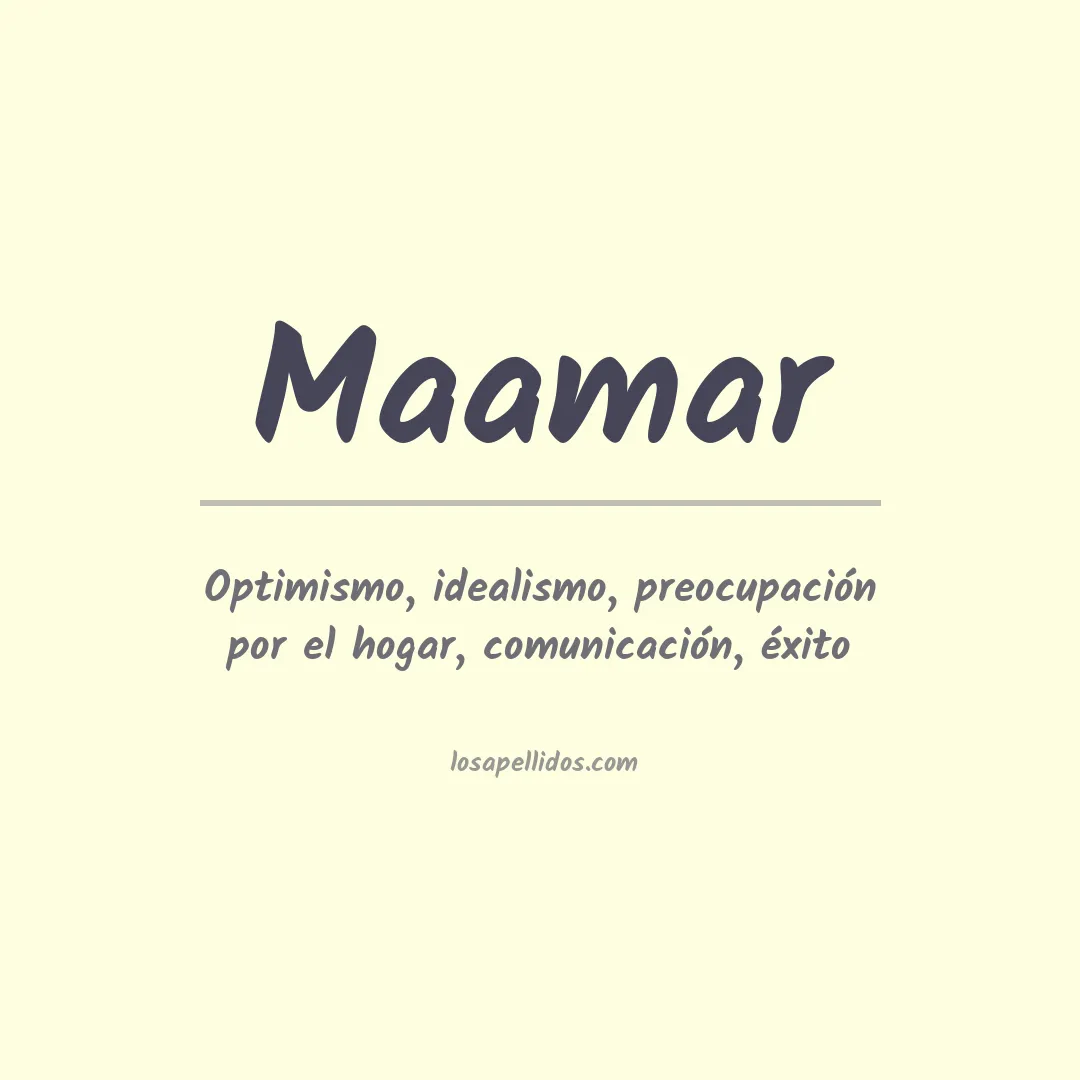 Apellido Maamar