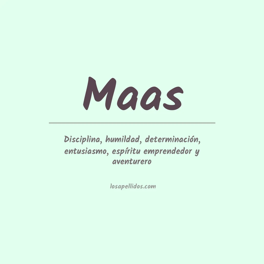 Apellido Maas