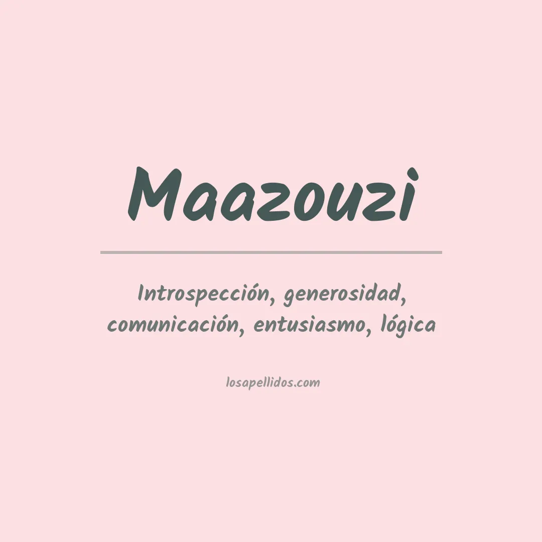 Apellido Maazouzi
