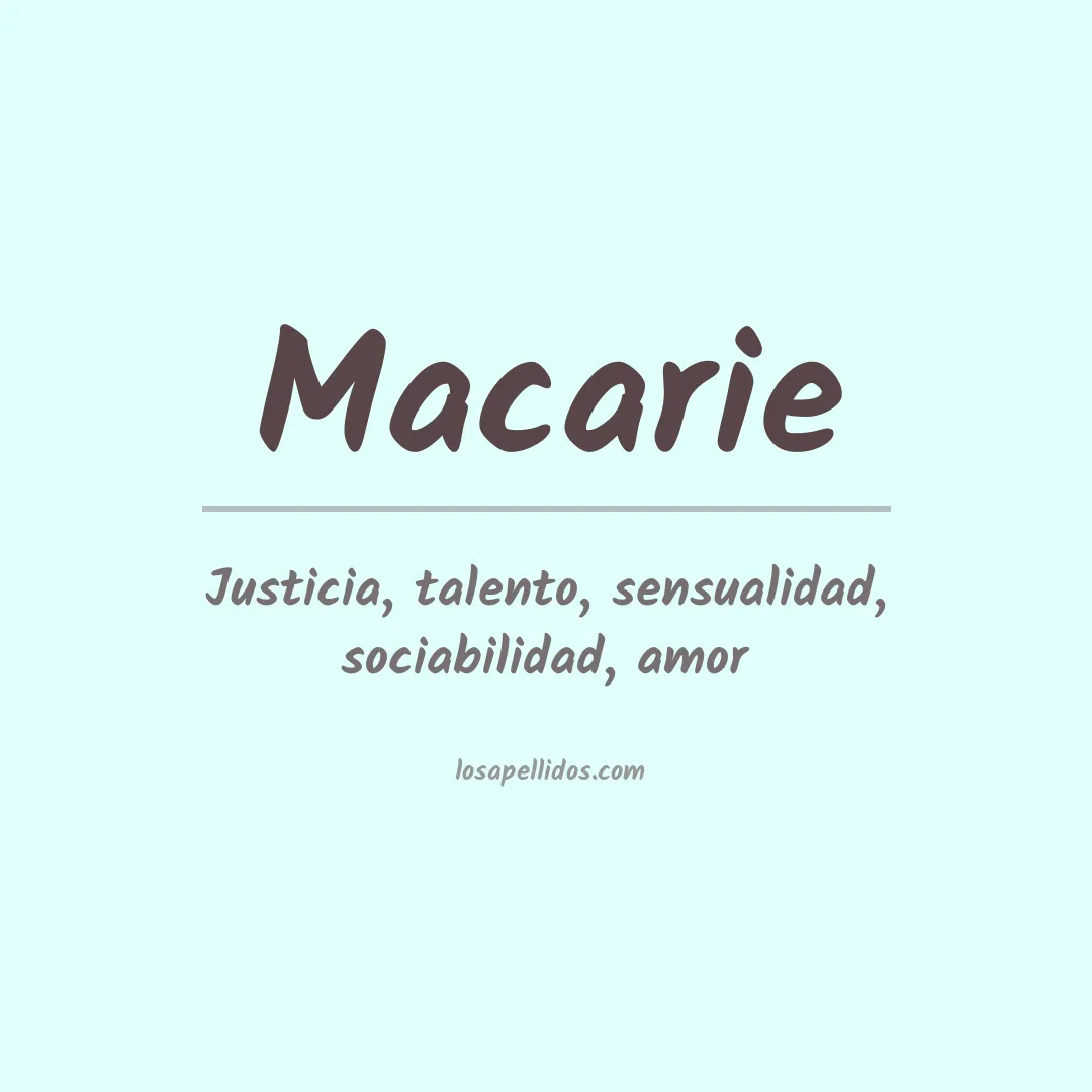 Apellido Macarie