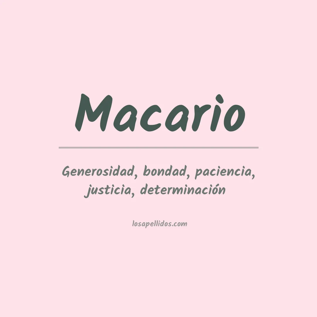 Apellido Macario