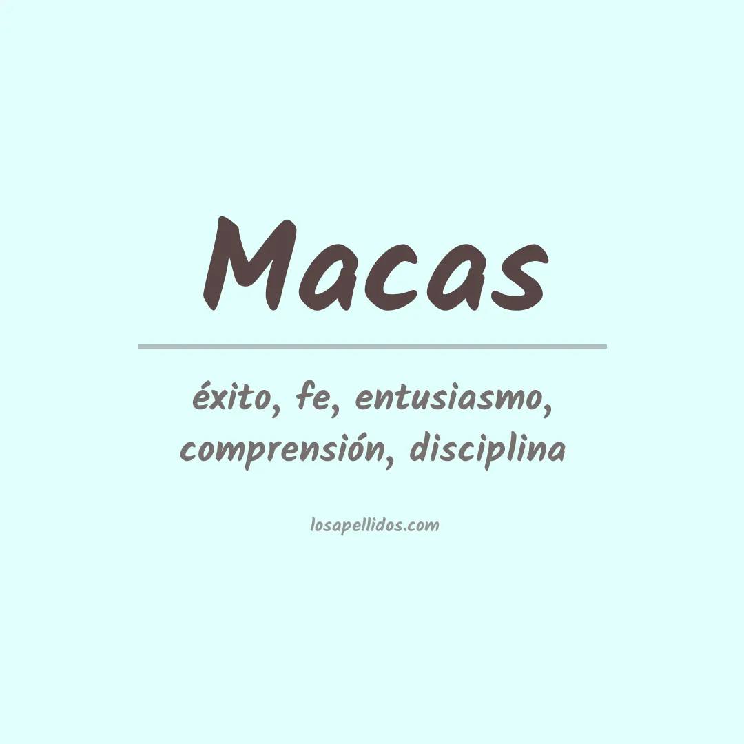 Apellido Macas