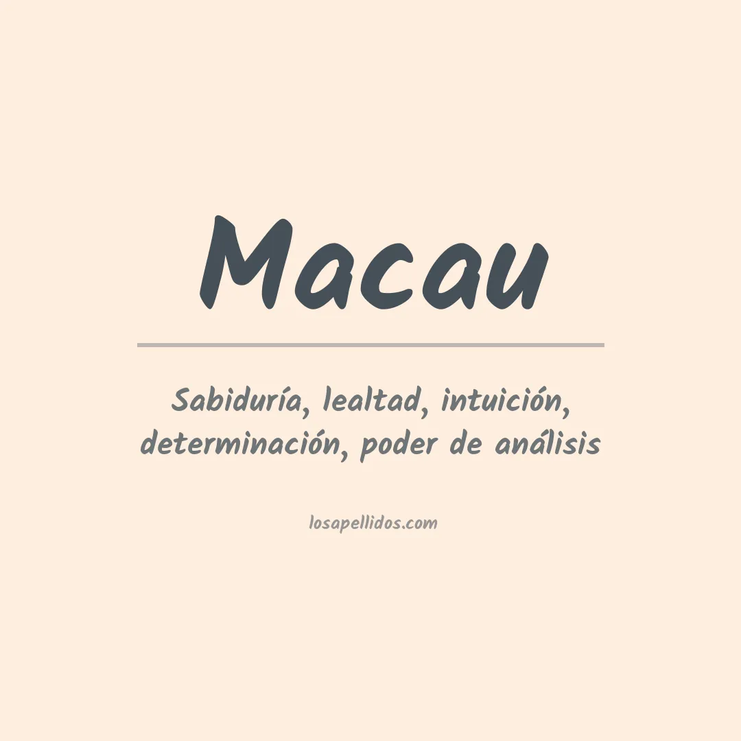 Apellido Macau