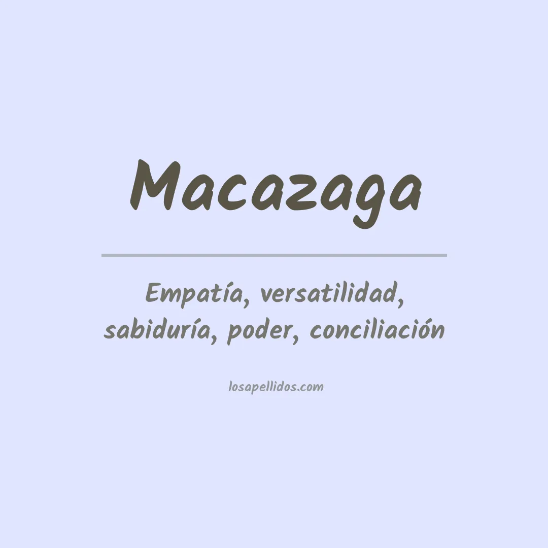 Apellido Macazaga