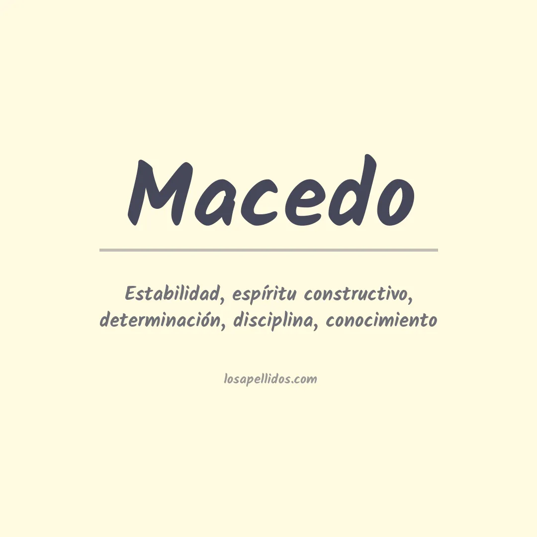 Apellido Macedo