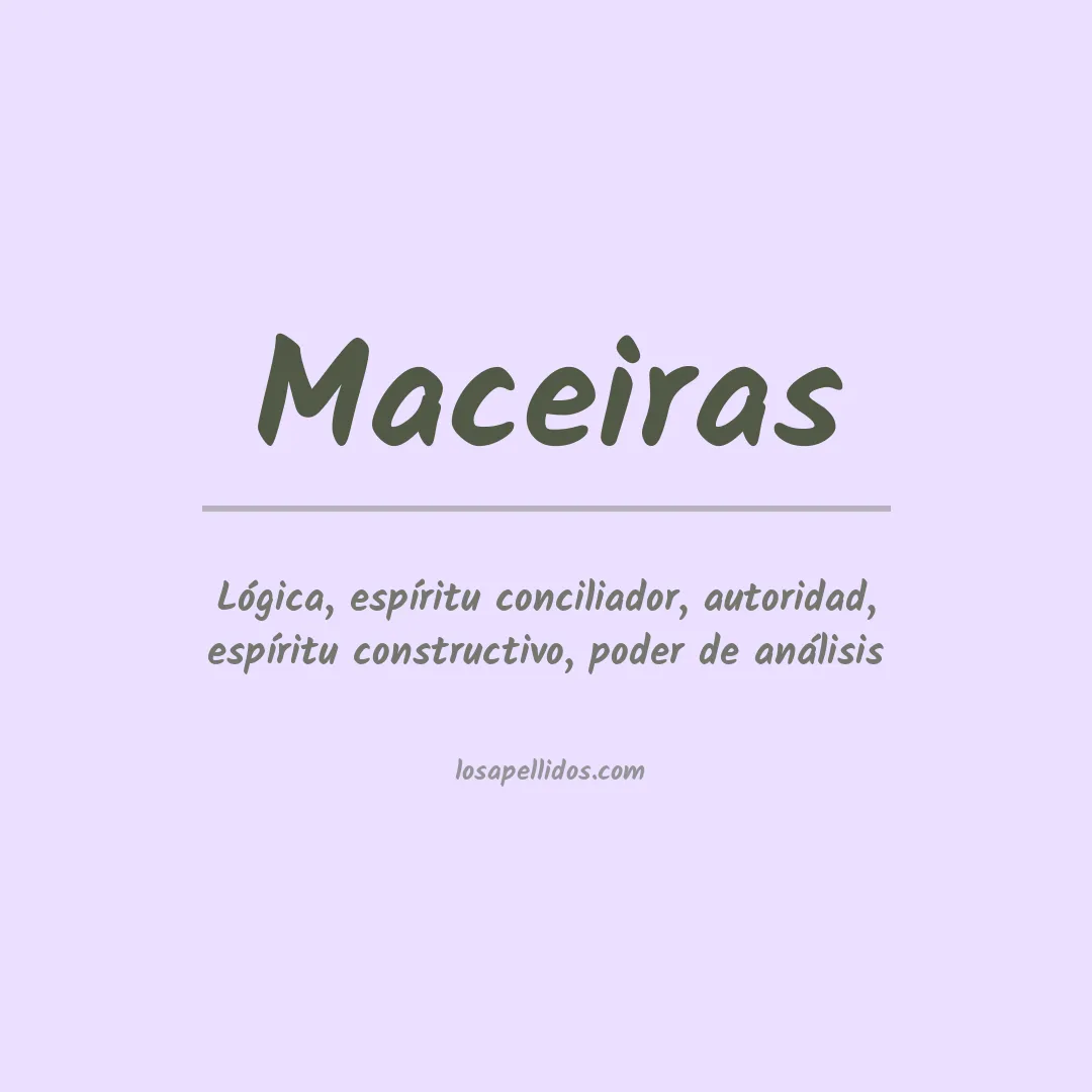 Apellido Maceiras