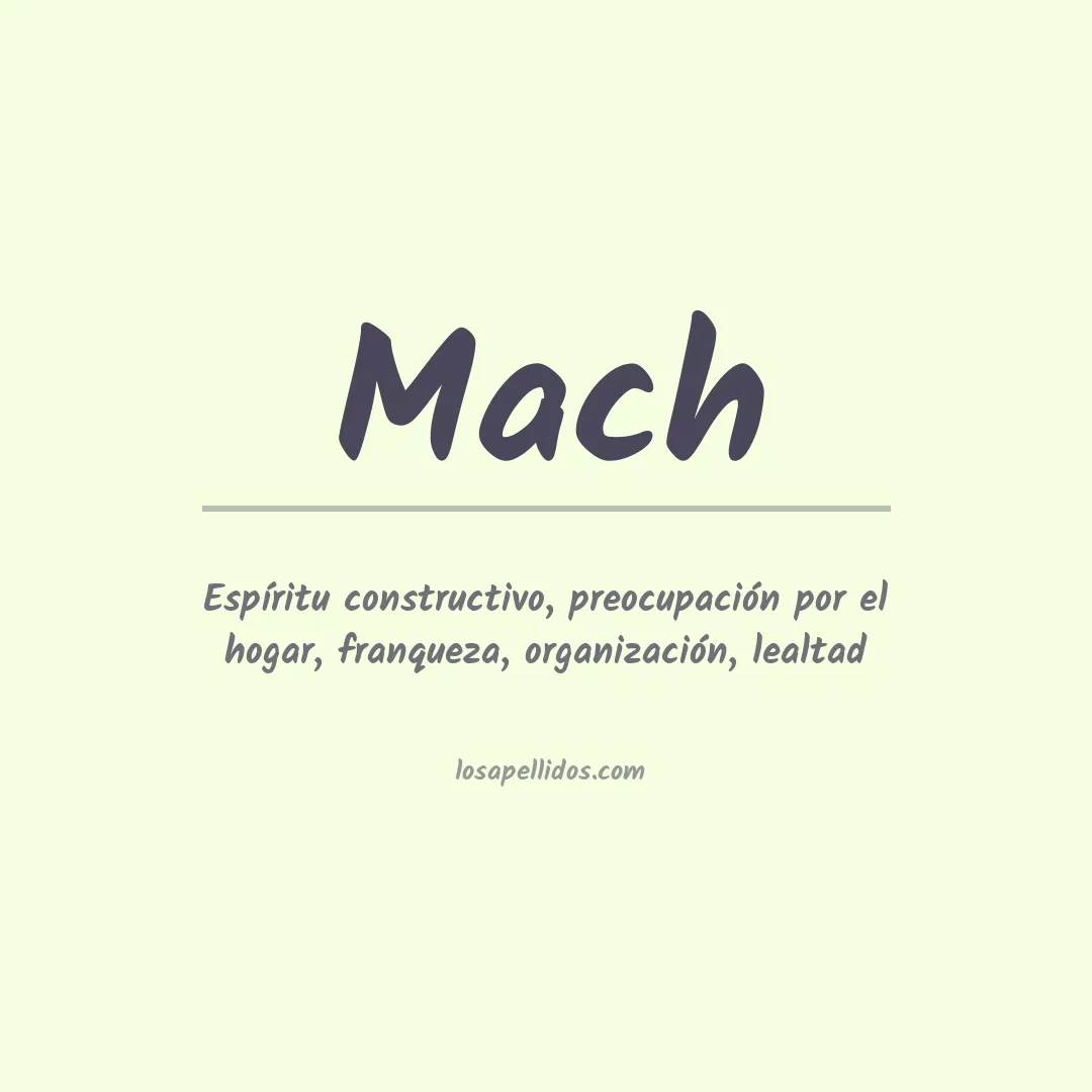 Apellido Mach