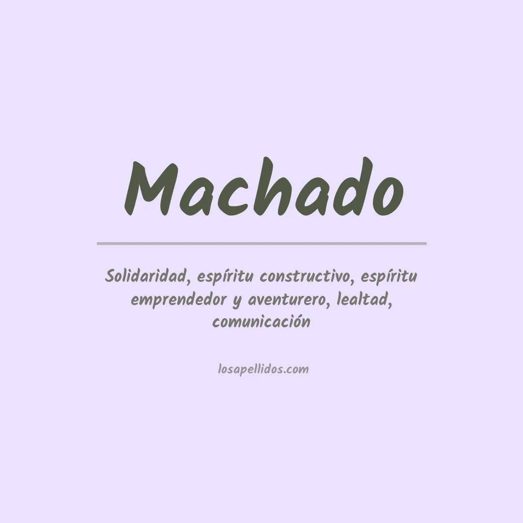 Apellido Machado