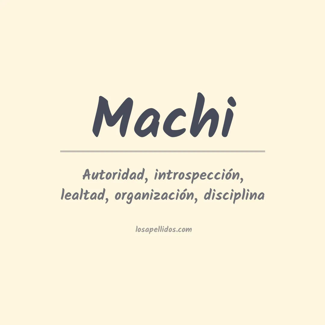 Apellido Machi