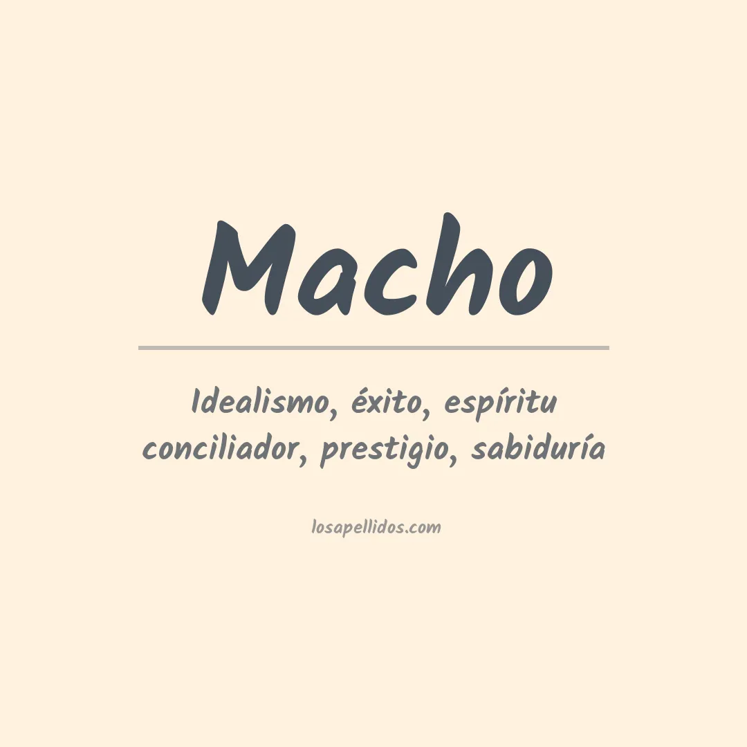 Apellido Macho