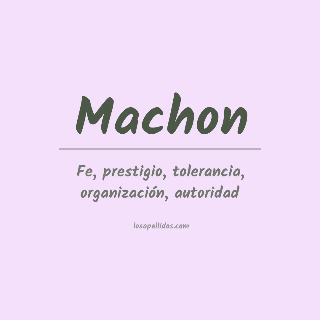 Apellido Machon