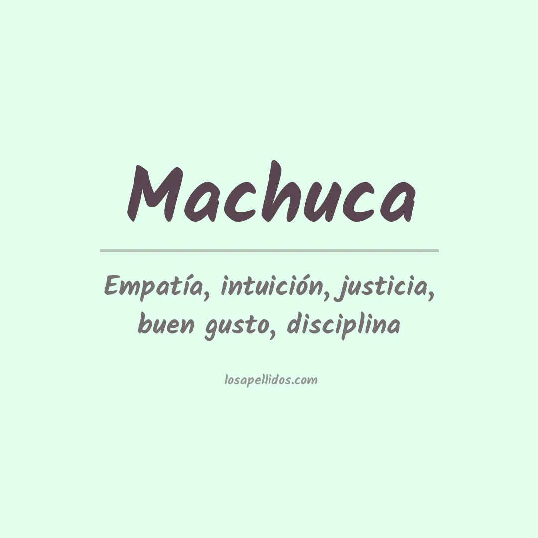 Apellido Machuca