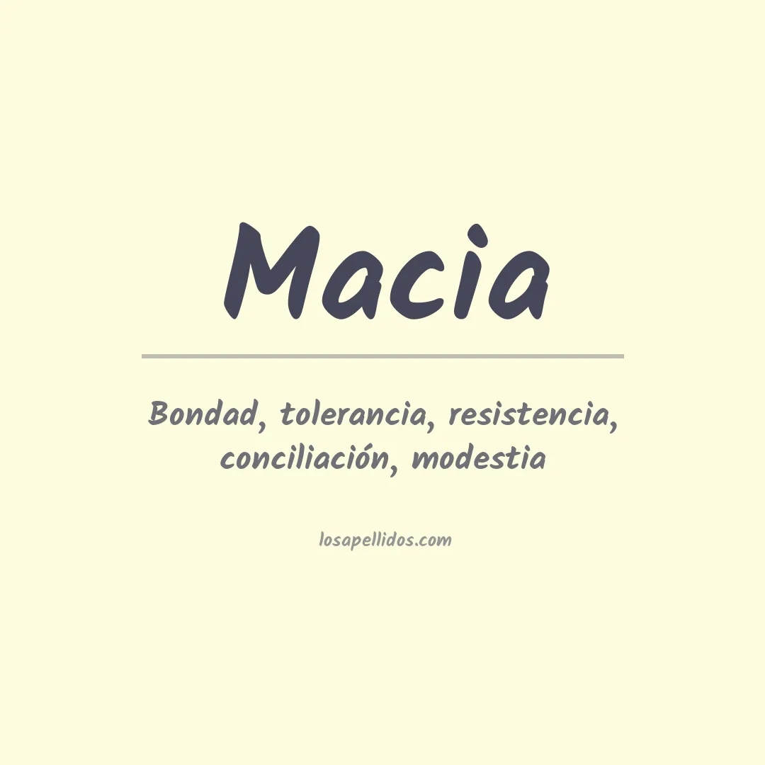 Apellido Macia