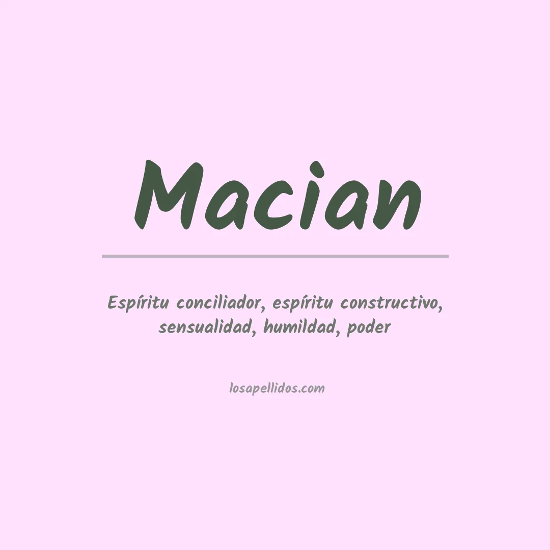 Apellido Macian