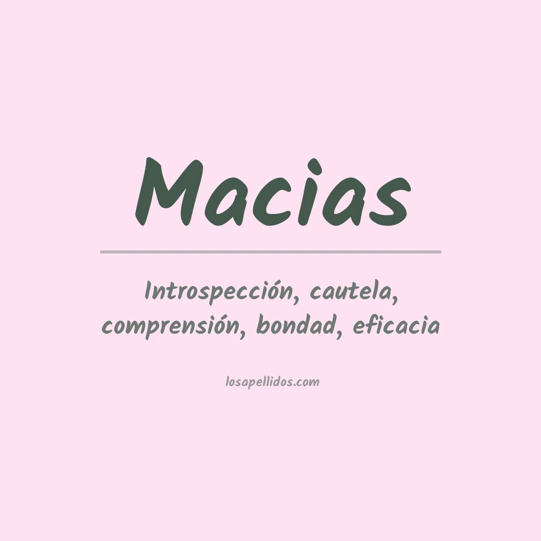 Apellido Macías