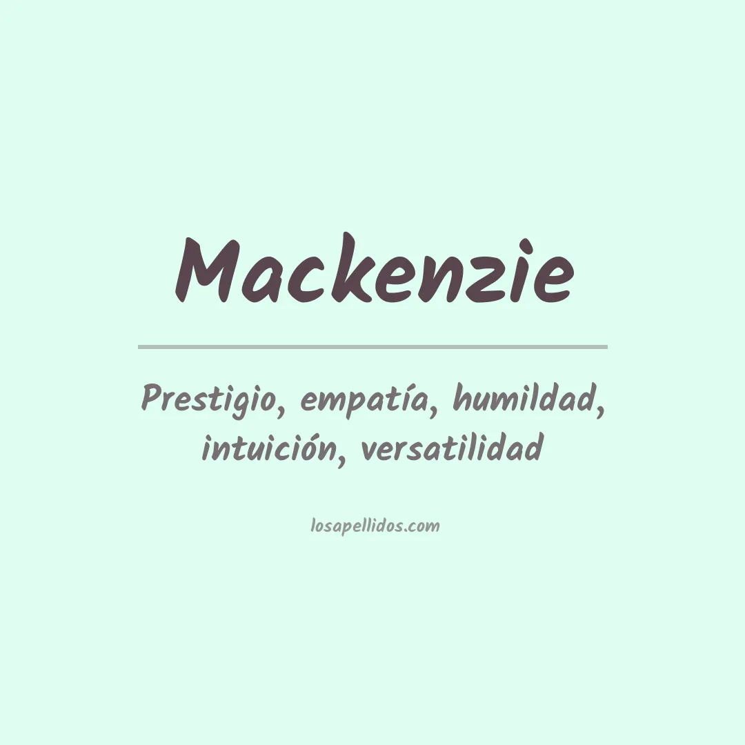 Apellido Mackenzie