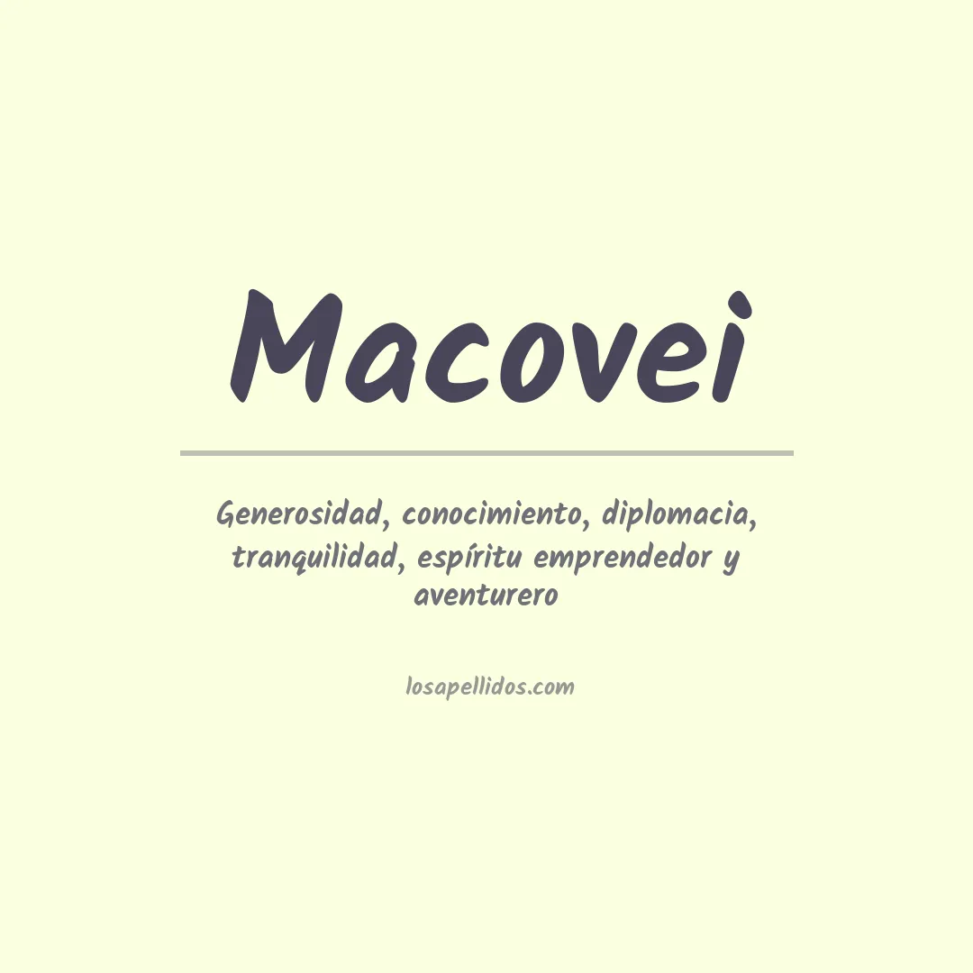 Apellido Macovei