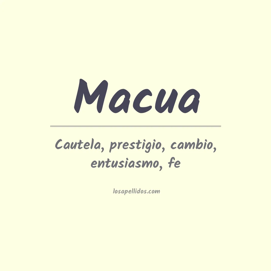 Apellido Macua