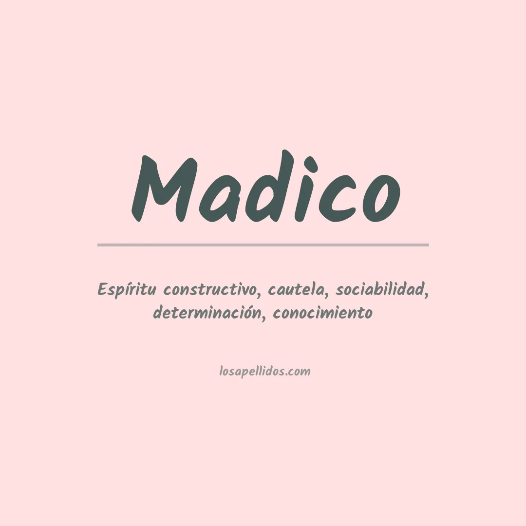 Apellido Madico