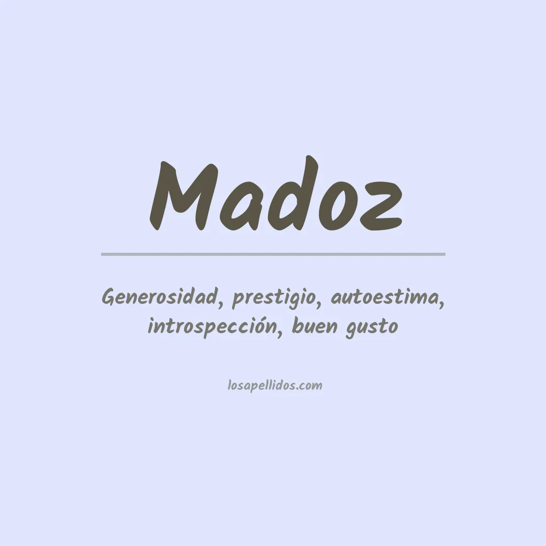 Apellido Madoz
