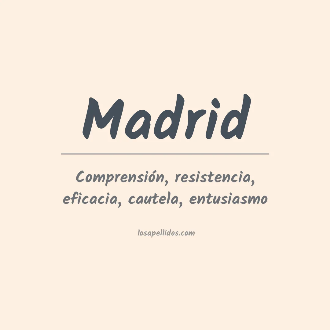 Apellido Madrid