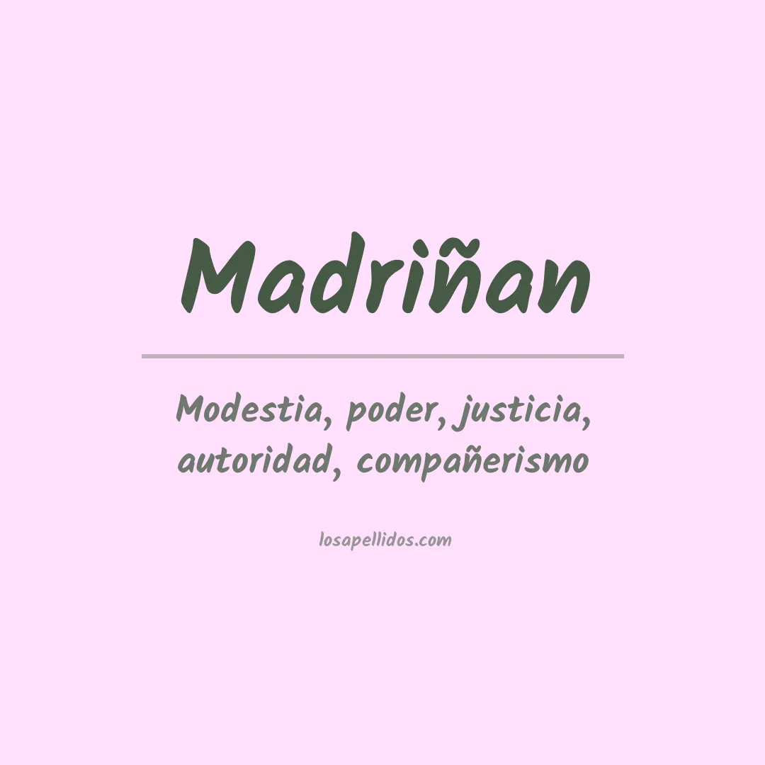 Apellido Madriñan