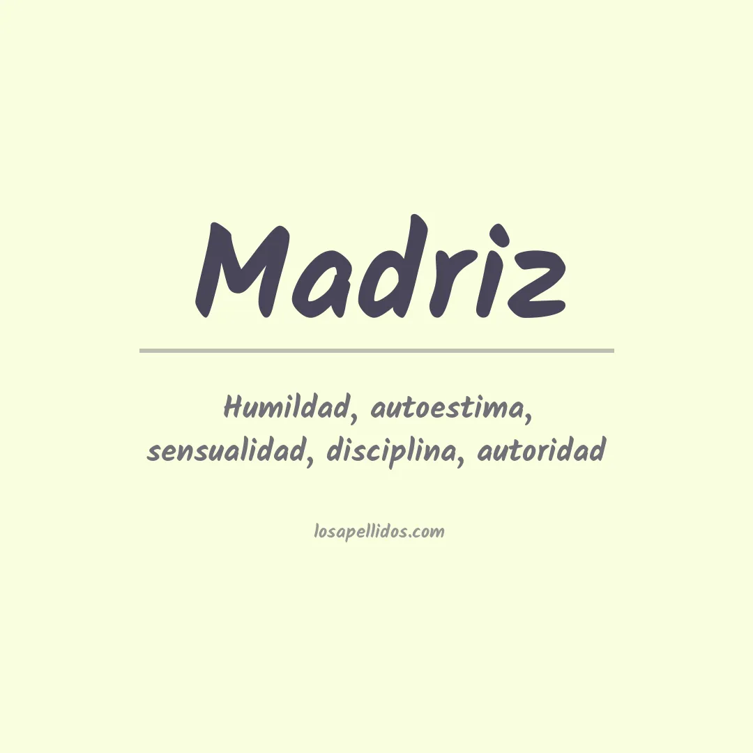 Apellido Madriz