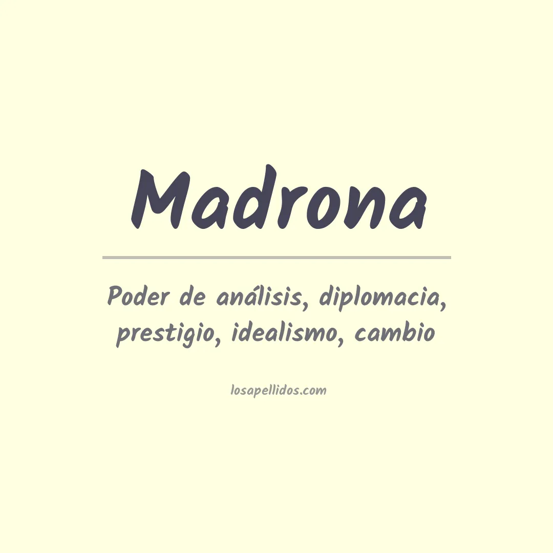 Apellido Madrona