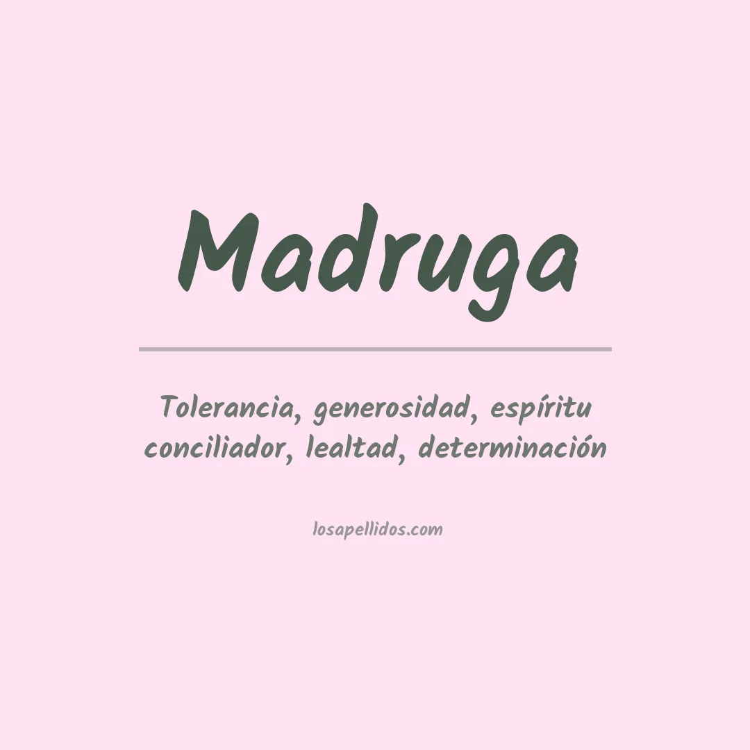 Apellido Madruga