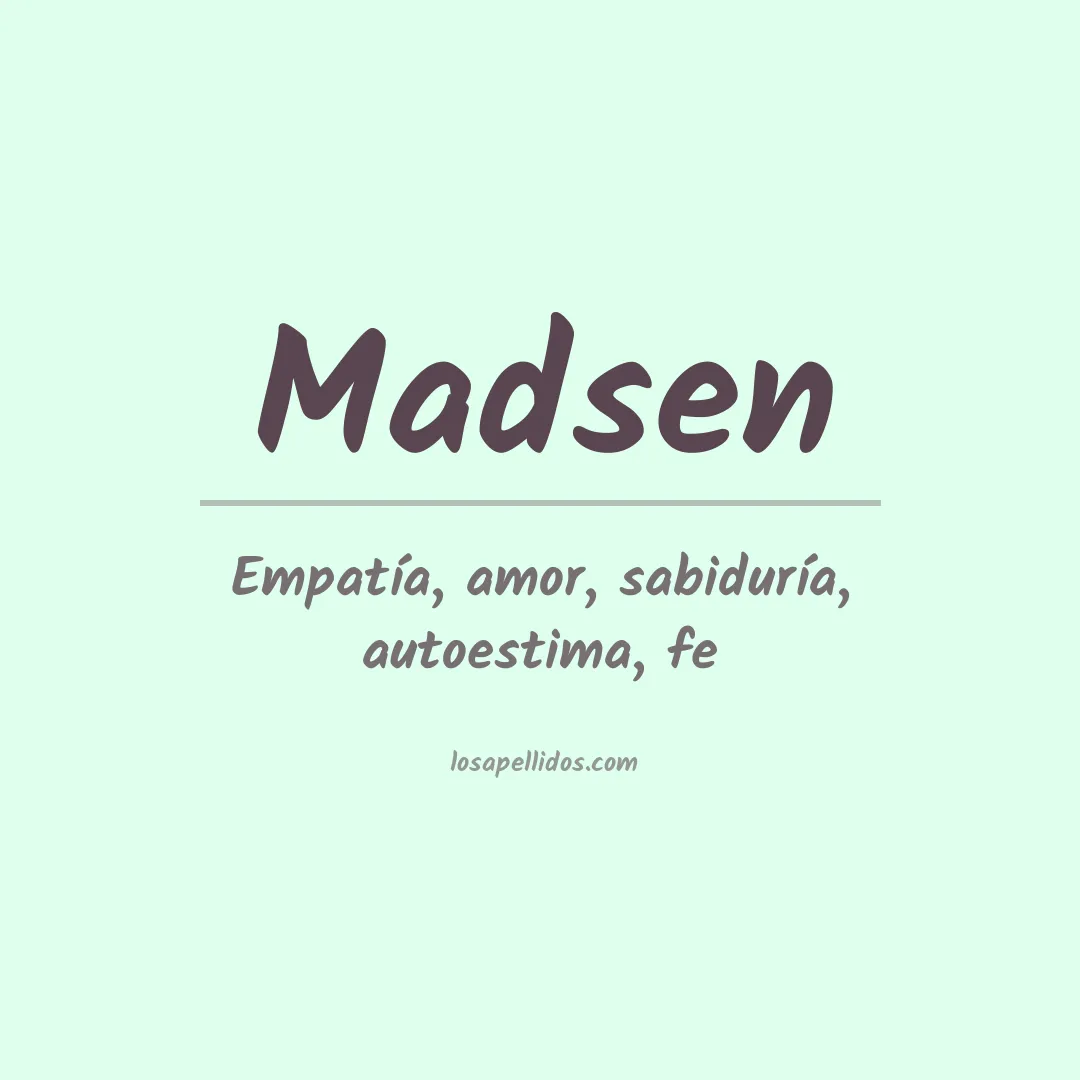 Apellido Madsen