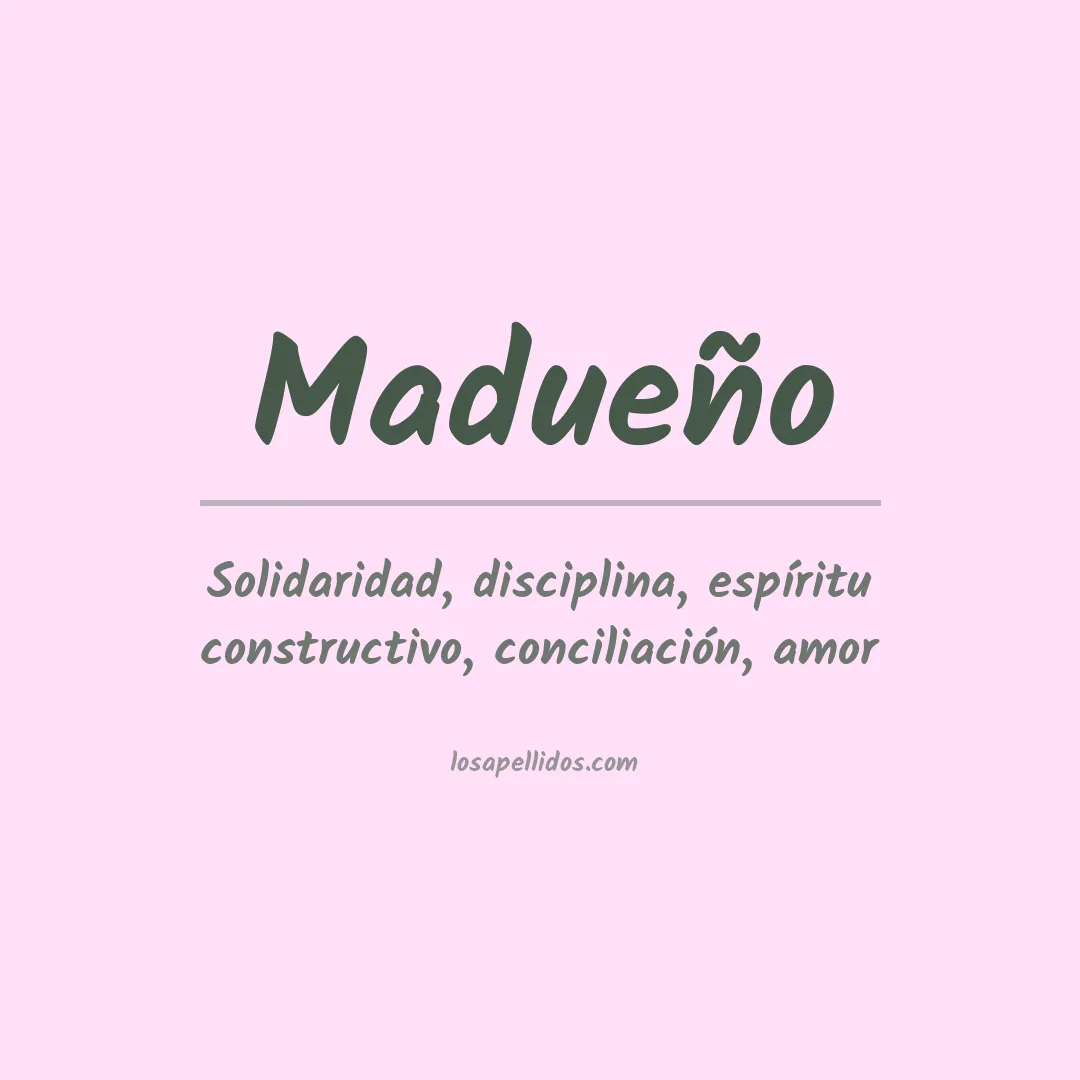 Apellido Madueño